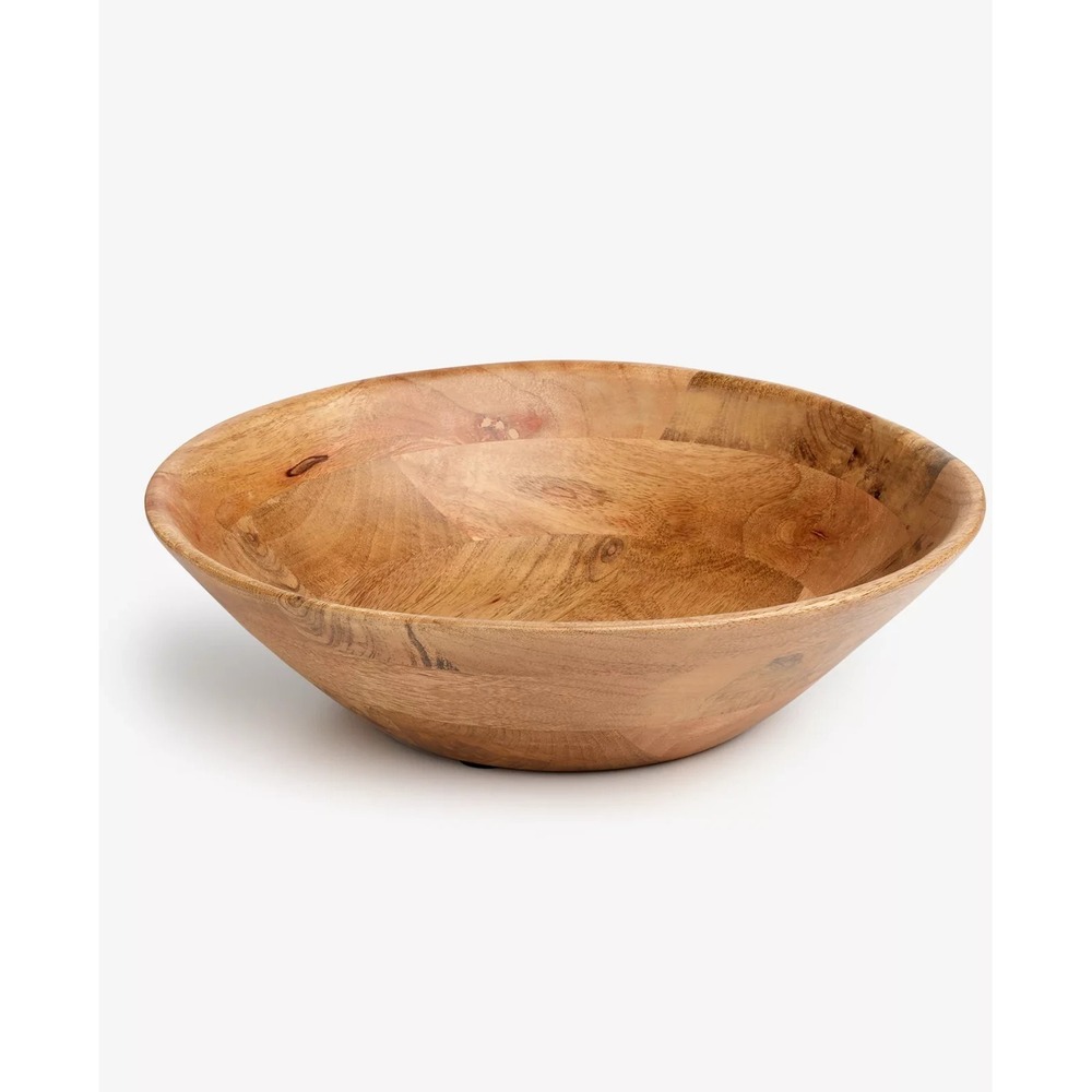 Oake Large 12.75" Salad Bowl Wood